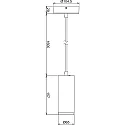 Luminaria colgante LUCEA DIM IP20, blanco regulable