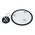 Deko-Light Luminaria colgante redondo IP40, transparente, negro intenso regulable