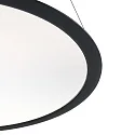 Deko-Light Luminaria colgante redondo IP40, transparente, negro intenso regulable
