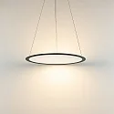 Deko-Light Luminaria colgante redondo IP40, transparente, negro intenso regulable