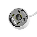 Luminaria colgante CAN 150 abajo, cilíndrico, directa GU10 IP20, blanco