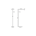 Deko-Light Luminaria de pedestal OFFICE ONE TRANSPARENT para estación de trabajo VDU IP20, claro, satinado, plata regulable