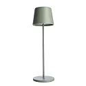 battery table lamp CANIS CCT Switch, with touch dimmer, without charger IP65, mat, greygreen dimmable