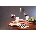Deko-Light battery table lamp CANIS CCT Switch, with touch dimmer, without charger IP65, mat, greygreen dimmable