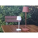 Deko-Light battery table lamp CANIS CCT Switch, with touch dimmer, without charger IP65, mat, terracotta dimmable