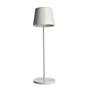 battery table lamp CANIS CCT Switch, with touch dimmer, without charger IP65, mat, traffic white dimmable