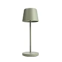 battery table lamp CANIS MINI CCT Switch, with touch dimmer, without charger IP65, mat, greygreen dimmable