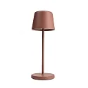 battery table lamp CANIS MINI CCT Switch, with touch dimmer, without charger IP65, mat, terracotta dimmable