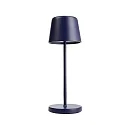battery table lamp CANIS MINI CCT Switch, with touch dimmer, without charger IP65, mat, cobalt blue dimmable