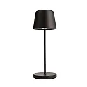 battery table lamp CANIS MINI CCT Switch, with touch dimmer, without charger IP65, mat, graphite black dimmable