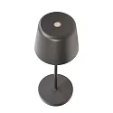 Deko-Light battery table lamp CANIS MINI CCT Switch, with touch dimmer, without charger IP65, dark grey, mat dimmable