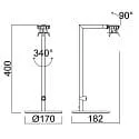 Deko-Light table lamp CAN TILT BASE MIX'N MATCH 1/3 with switch, without shade, with plug GU10 IP20, black 