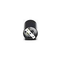 Luminaria de techo BENGALA ROUND cilíndrico, ajustable GU10 IP20, negro regulable