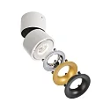 LED ceiling luminaire UNI II MINI, 7W 3000K 600lm 33°, dimmable, white