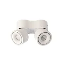 Deko-Light LED ceiling luminaire UNI II MINI DOUBLE, 14W 3000K 980lm 33°, dimmable, white