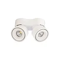 Deko-Light LED ceiling luminaire UNI II DOUBLE, 18W 3000K 1350lm 35°, dimmable, white