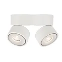 Deko-Light LED ceiling luminaire UNI II DOUBLE, 18W 3000K 1350lm 35°, dimmable, white