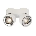 Deko-Light LED ceiling luminaire UNI II DOUBLE, 18W 3000K 1350lm 35°, dimmable, white
