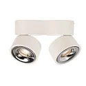 Deko-Light LED ceiling luminaire UNI II DOUBLE, 18W 3000K 1350lm 35°, dimmable, white