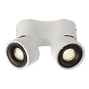 Deko-Light LED ceiling luminaire UNI II DOUBLE, 18W 3000K 1350lm 35°, dimmable, white