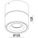 Deko-Light Luminaria de techo UNI II MAX TILT giro cardánico IP20, blanco regulable