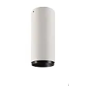 Luz downlight LUCEA 10 rígido, versión de montaje en superficie, CCT Switch IP20, transparente, blanco tráfico regulable