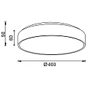 Deko-Light Luminaria de pared y techo MENKAR 40 redondo, CCT Switch, directo / indirecto IP20, plata cepillado regulable