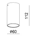 Deko-Light downlight CAN BATH cylindrical, rigid GU10 IP44, white