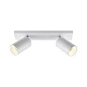 Deko-Light Luminaria de techo CAN TILT SQUARE 30.5CM de 2 llamas, angular, giro cardánico GU10 IP20, blanco