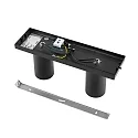 Deko-Light Luminaria de techo CAN TILT SQUARE 30.5CM de 2 llamas, angular, giro cardánico GU10 IP20, negro
