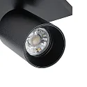 Deko-Light Luminaria de techo CAN TILT SQUARE 48CM de 3 llamas, angular, giro cardánico GU10 IP20, negro