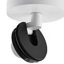 Deko-Light Luminaria de techo CAN TILT ROUND BASE Ø 8CM MIX‘N MATCH de 1 llama, redondo, sin pantalla, giro cardánico GU10 IP20, blanco