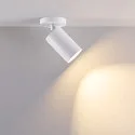 Deko-Light Luminaria de techo CAN TILT ROUND BASE Ø 8CM MIX‘N MATCH de 1 llama, redondo, sin pantalla, giro cardánico GU10 IP20, blanco