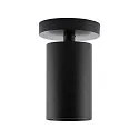 Deko-Light Luminaria de techo CAN TILT ROUND BASE Ø 8CM MIX‘N MATCH de 1 llama, redondo, sin pantalla, giro cardánico GU10 IP20, negro