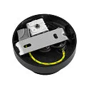 Deko-Light Luminaria de techo CAN TILT ROUND BASE Ø 8CM MIX‘N MATCH de 1 llama, redondo, sin pantalla, giro cardánico GU10 IP20, negro