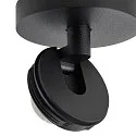 Deko-Light Luminaria de techo CAN TILT ROUND BASE Ø 8CM MIX‘N MATCH de 1 llama, redondo, sin pantalla, giro cardánico GU10 IP20, negro
