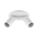 Deko-Light Bar de la luz CAN TILT ROUND BASE Ø 20CM MIX‘N MATCH de 2 llamas, redondo, sin pantalla, giro cardánico GU10 IP20, blanco