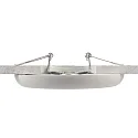 Deko-Light Luminaria empotrable para techos ZAURAK 300 redondo, constante de voltaje IP44, negro, plata, blanco 