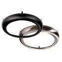 Deko-Light Luminaria empotrable para techos ZAURAK 300 redondo, constante de voltaje IP44, negro, plata, blanco 