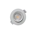 Deko-Light Recessed LED ceiling luminaire SMD-68-230V-round, IP20, 36° swivelling, 220-240V AC / 50-60Hz, 6.5W 2700K 510lm 45°, white