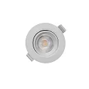 Deko-Light Luz downlight SMD-68-230V-ROUND giratorio, versión incorporada IP20, blanco tráfico regulable