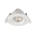 Luz downlight SMD-68-230V-ROUND giratorio, versión incorporada IP20, blanco tráfico regulable