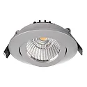 Deko-Light Proyector empotrado DIONE IP20 DTW 930-918 giratorio, Dim-To-Warm, con cable a través de IP20, plata regulable