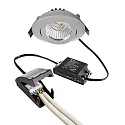 Deko-Light Proyector empotrado DIONE IP20 DTW 930-918 giratorio, Dim-To-Warm, con cable a través de IP20, plata regulable