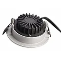 Deko-Light Proyector empotrado DIONE IP20 DTW 930-918 giratorio, Dim-To-Warm, con cable a través de IP20, plata regulable
