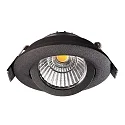 Deko-Light Proyector empotrado DIONE IP20 DTW 930-918 giratorio, Dim-To-Warm, con cable a través de IP20, negro regulable