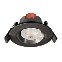 Luz downlight SMD-68-230V-ROUND giratorio, versión incorporada IP20, tráfico negro regulable