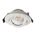 Deko-Light Proyector empotrado DIONE IP44 DIM 830 giratorio, con cable a través de IP44, blanco regulable