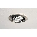 Deko-Light recessed spotlight DIONE IP44 DIM 830 swivelling, wired through IP44, brushed nickel dimmable