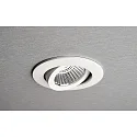 Proyector empotrado DIONE IP44 DIM 840 giratorio, con cable a través de IP44, blanco regulable